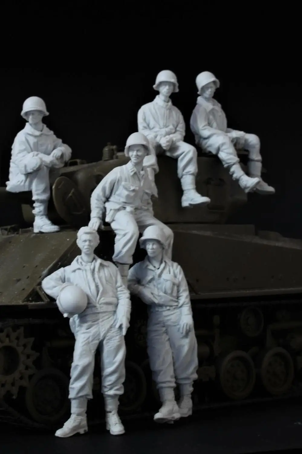1/35 модельная фигурка из смолы комплект нераскрашенный без рисунка 485|Наборы для