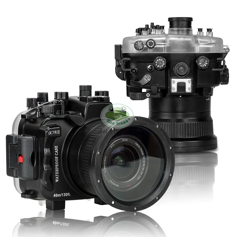 Водонепроницаемый чехол Seafrogs для камеры Sony A7 III A7R M3 28 70 мм 90 16 35 мм|Сумки