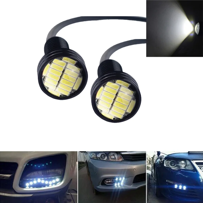 2x AUXITO белый светодиодный светильник Eagle Eye водонепроницаемый для Toyota RAV4 Corolla Camry