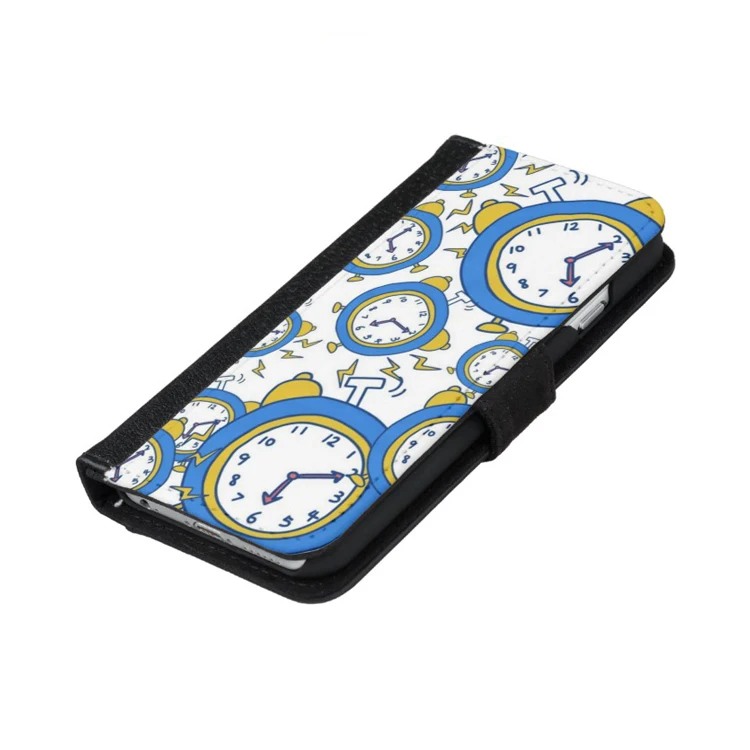 Blue Clock Artwork Custom flip leather phone cover for Samsung s10/s10 lite/s10 plus Dropshipping Support | Мобильные телефоны и