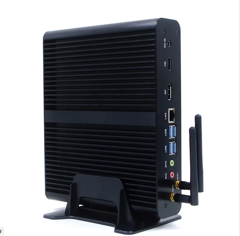 Новый четырехъядерный Мини ПК Minipc Windows 7 Turbo boost 2 08 GHz Core i7 7500U Dual HDMI TV Box Micro Computer 300M WiFi