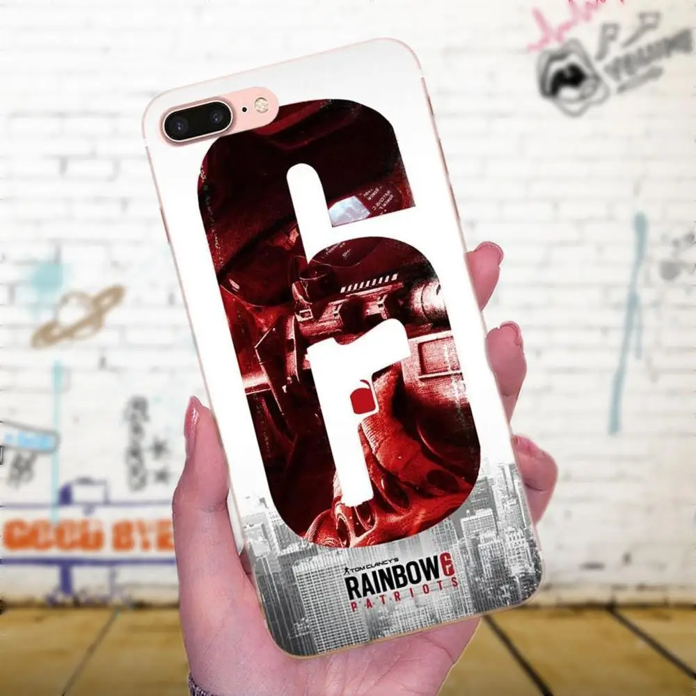 Supersonic Luxury Phone Case Cool Rainbow Six Siege Operation Logo For Apple iPhone X XS Max XR 4 4S 5 5C 5S SE 6 6S 7 8 Plus | Мобильные