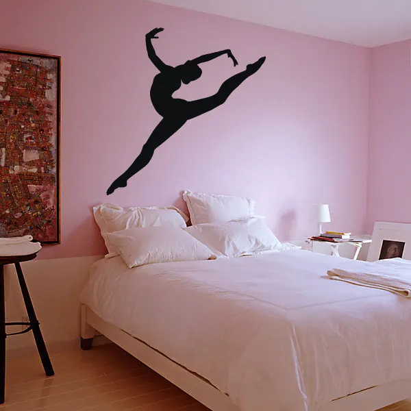 

Sport Wall Decal Dance Ballerina Girl Vinyl DIY Home Art Decor Full Of Spirit Gymnast Girl Interior Nymph Wall Stickers SYY230