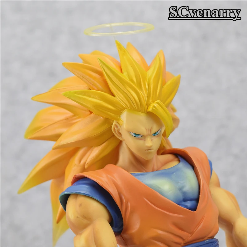 Аниме Dragon Ball Z Heroes Super Saiyan 3 Son Goku ПВХ фигурка коллекционная игрушка 30 см | Игрушки и