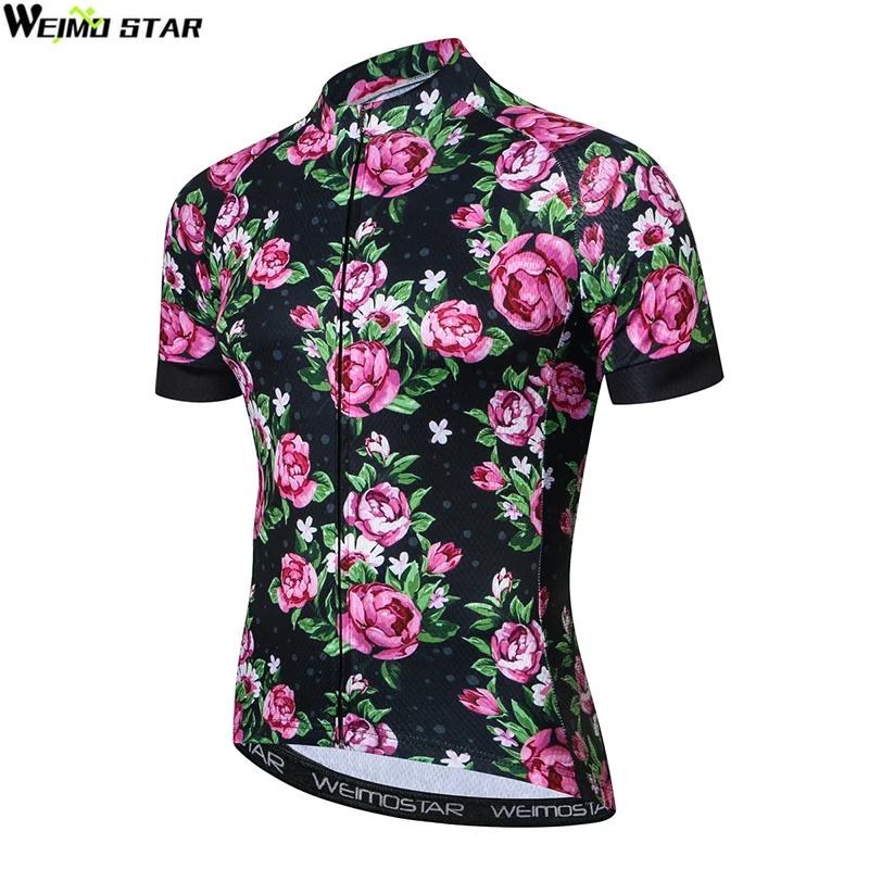 Weimostar Мужская велосипедная майка Pro Team велосипедная майка roupa ciclismo Майо Ciclismo дышащие топы с коротким рукавом и цветочным принтом