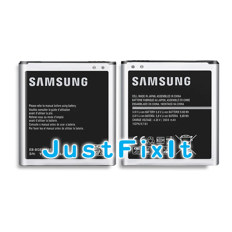 EB BG530BBC оригинальный Батарея для Galaxy Grand Prime G530 G531 G5308W J3 (2016) (2018) J320 On5 j327 BG531BBE 2600 мА