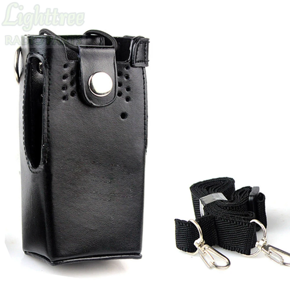 2X Leather Holster Casing With Shoulder Strap For PRO5150 GP340 GP328 CP1300