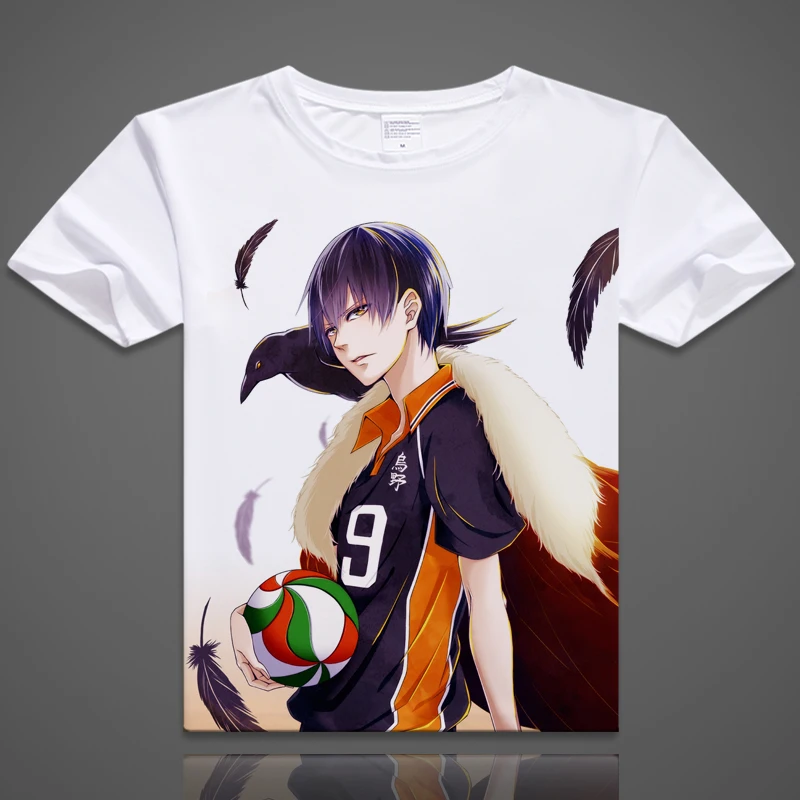 Футболки Coshome Haikyuu футболки Хината Shyouyou Kageyama Tobio для косплея костюмы мужчин и