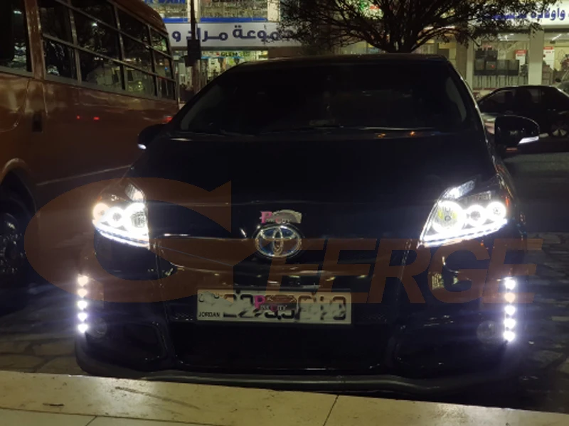 Для Toyota Prius 2012 2013 светодиодный ксенон фары отличные 6 шт. супер яркий 3528 SMD СВЕТОДИОДНЫЙ ангельские глазки комплект DRL