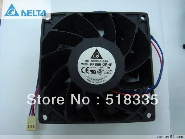 Оригинальный вентилятор охлаждения для delta FFB0912EHE 92*92*38 мм 12В 1.50A с осевым