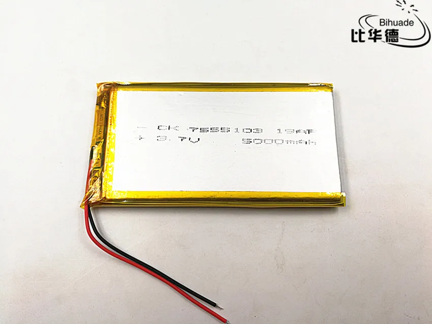7555103 3.7V 5000mAh Polymer Lithium Li-Po Rechargeable Battery For GPS | Электроника