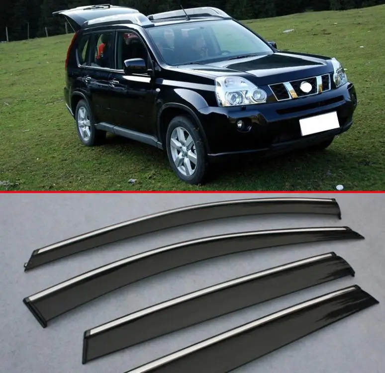 Для Nissan X Trail 2008 2009 2010 2011 2012 2013 оконный дефлектор козырек от дождя/солнца