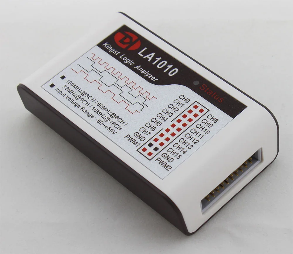 Kingst LA1010 USB логический анализатор 100M Макс частота выборки 16 каналов 10B образцы MCU ARM