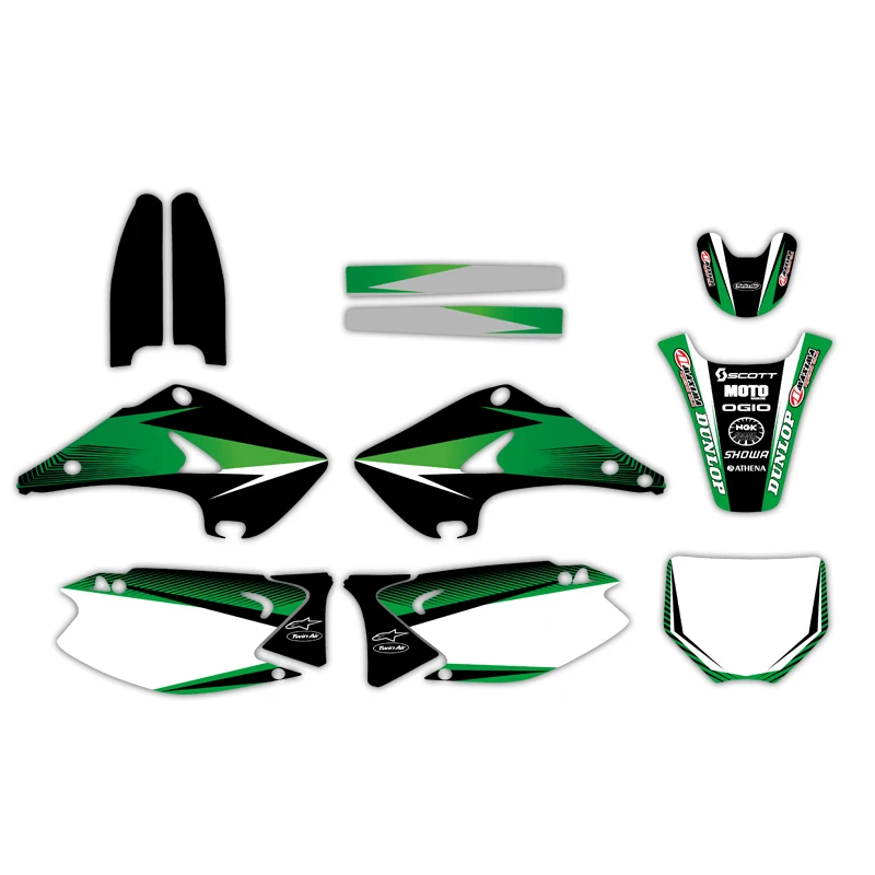 NICECNC Графика наклейка Стикеры; обувь для езды на мотоцикле Kawasaki KX125 KX250 KX 125 250 2003 2004 2005 2006 2007 2008 2009 2010 2011 2012