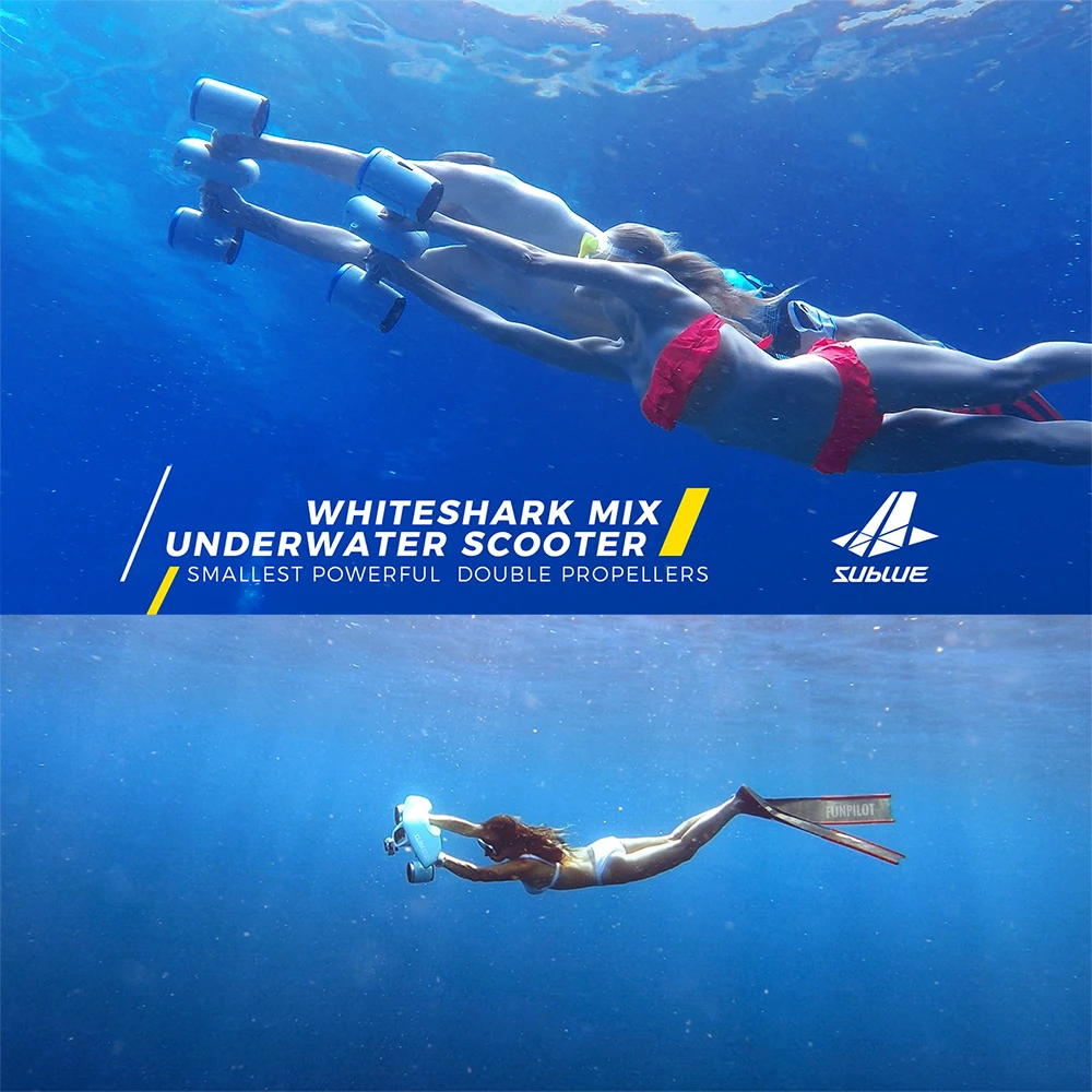 Sublue Whiteshark Mix Подводное Подруливающее Устройство для скутера, дайвинга, плавания и Сноркелинга в воде, ручное снаряжение для дайвинга