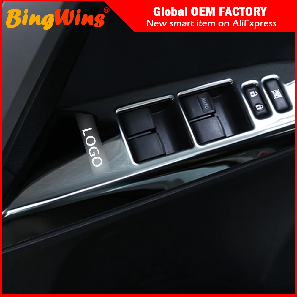 

For Toyota RAV4 RAV 4 2014-2019 Left Hand Drive Interior Door Handle Window Lift Switch Panel Cover Trim Car Styling
