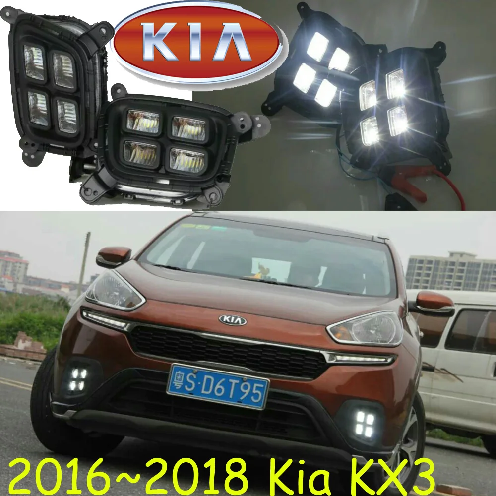 

2015 2016 2017 KIA KX3 дневсветильник, sorento, бесплатная доставка до вашей двери светодиодный, KIA KX3 противотумансветильник, K2,K3,K5,Soul,ceed,2 шт.; cadenza;cerato