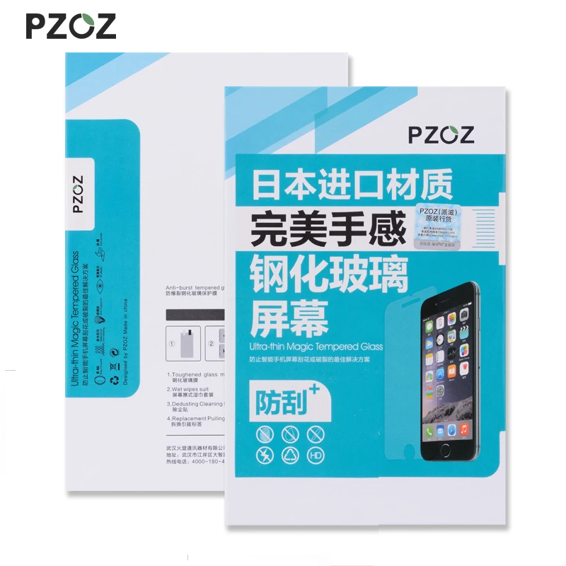 PZOZ для iPhone 7 8 Plus Защитная пленка экрана из закаленного стекла 3D Apple Glas | Мобильные