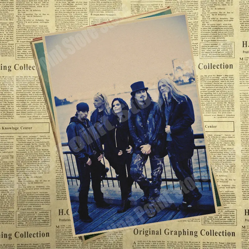 Nightwish домашнего интерьера kraft кислоты рок-музыка плакат рисунок основной стены