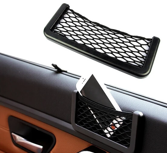 

1PCS Extended upgrade automotive storage box net mobile phone box bag creative car size