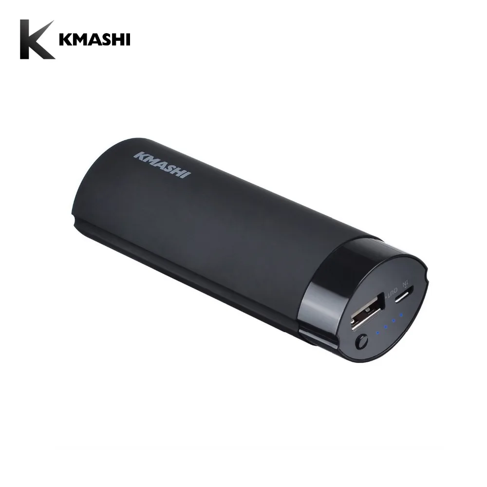 KMASHI внешний аккумулятор power bank 5000 мАч Мини портативное зарядное устройство 18650 Bank