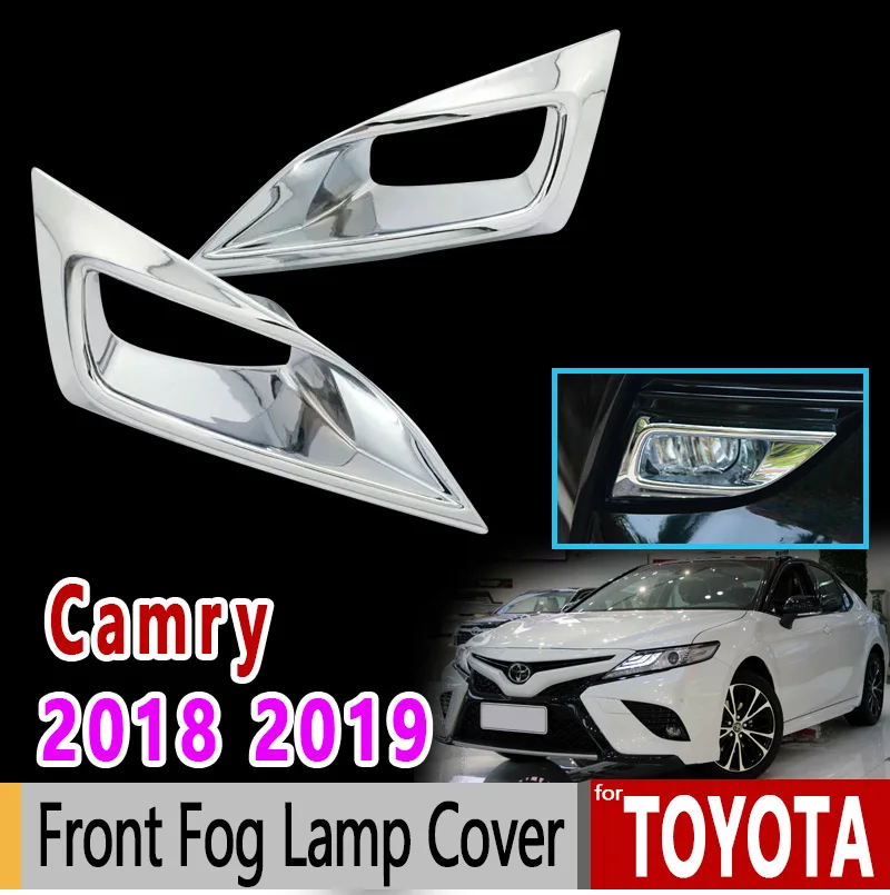 Для Toyota Camry daihatsu altis XV70 SE XSE 2018 2019 Хромированная передняя противотуманная фара
