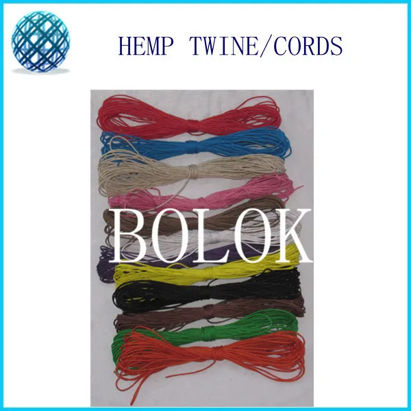 

free shipping 10pcs/lot 1mm waxed and colored hemp cords (10m/bundle)(total 100m) 12 Kinds color wholesales