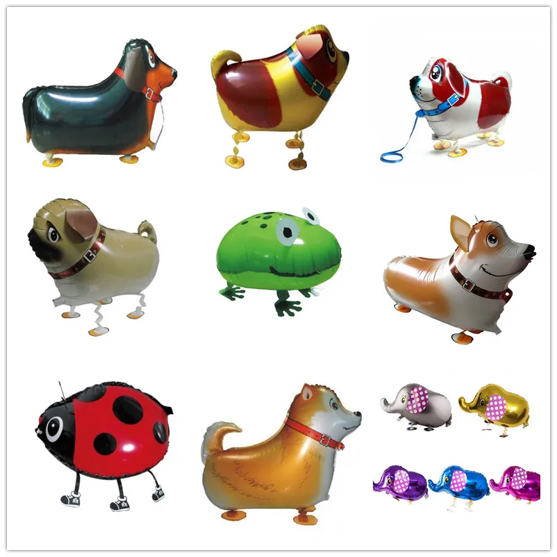 Для Прогулок воздушные шарики в виде животных милые для кошек собак кроликов