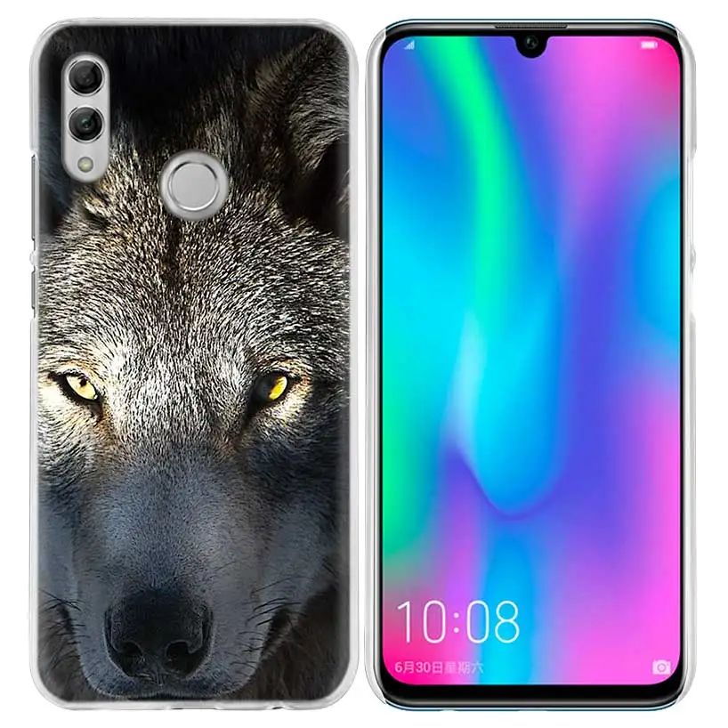 04 Девушка и чехол с волком для huawei Honor 8X Y9 9 10 Lite Play 8C 8S 8A Pro V20 20i 10i Y6 Y7 Жесткий PC Coque Capa чехол для телефона - Цвет: 04