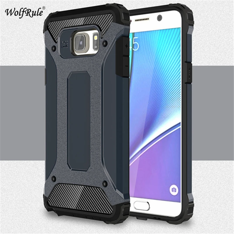 WolfRule For Case Samsung Galaxy Note 5 Anti-knock Silicone + Plastic Case For Samsung Galaxy Note 5 Case For Samsung Note 5