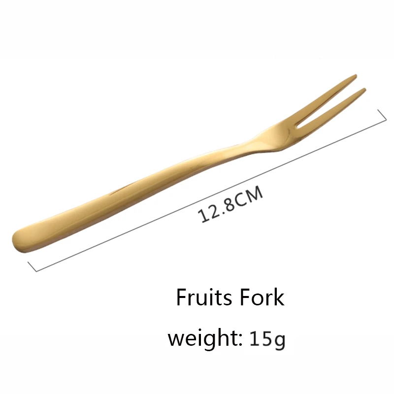 Столовая вилка из нержавеющей стали Корейская красочная Десертная Вилка с