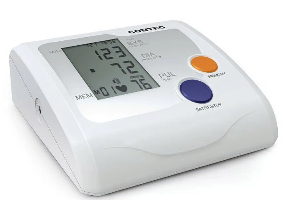 

free shipping Fully Automatic Arm Digitl Blood Pressure Monitor Sphygmomanometer Color LCD CONTEC08E with CE