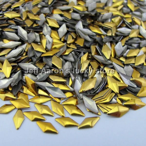 Золотистые и Серебристые Акриловые 3d металлические украшения Стразы|nail care nail