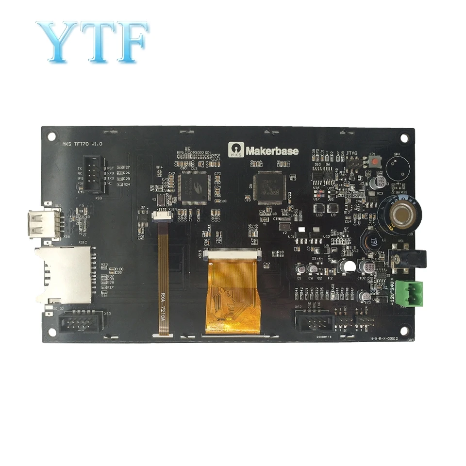 Полноцветный 7 дюймовый сенсорный TFT экран для 3D принтера MKS TFT70 V1.0|Детали и