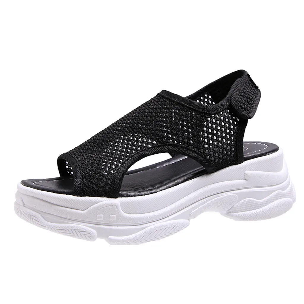 SAGACE женские повседневные дышащие сандалии на плоской подошве с рифленой