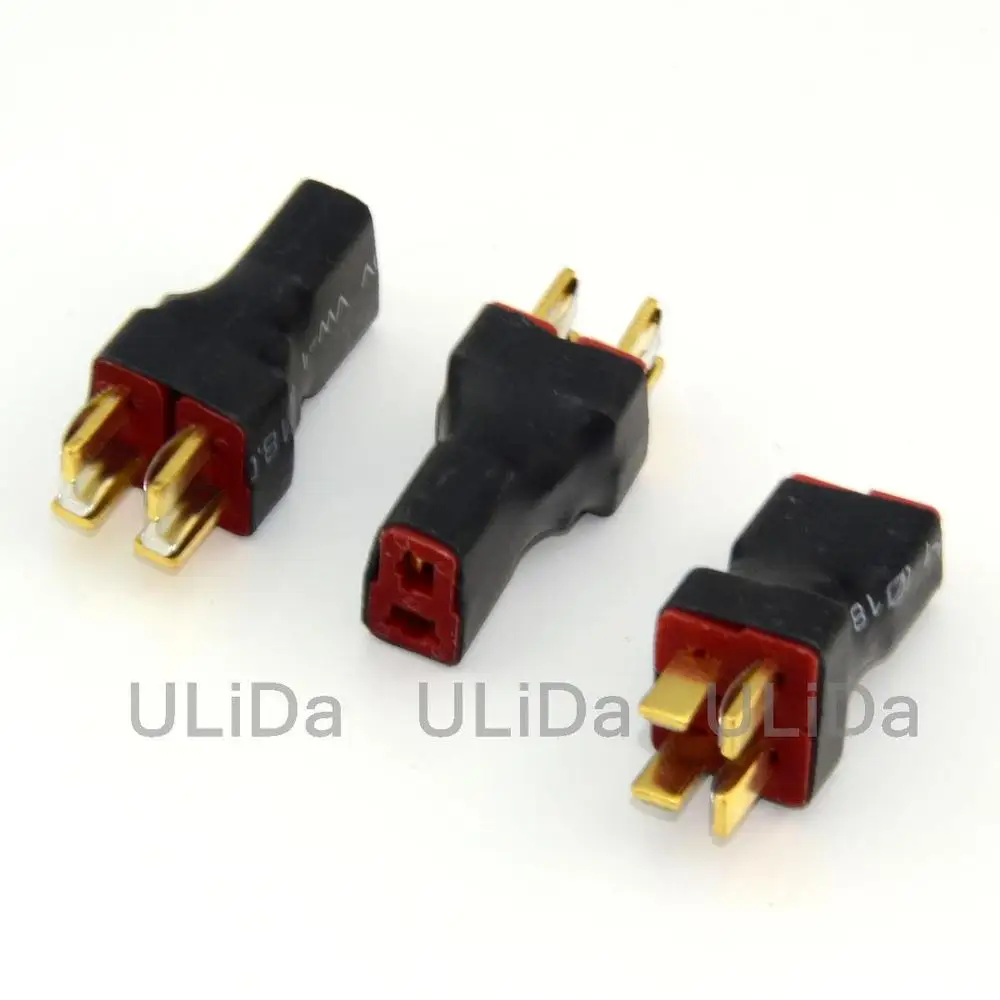 

3pcs No Wires: T-Plug (Deans Style) Parallel Battery Connector for RC HELICOPTER CAR Quadcopter Mulitcopter