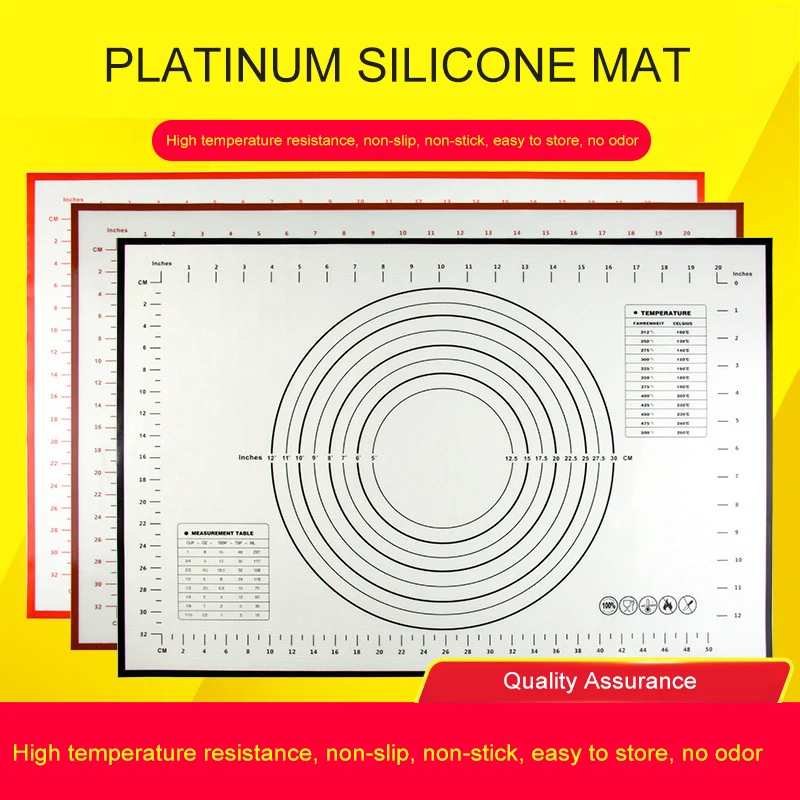 YIBO силиконовый коврик для раскатки теста уплотненный без вкуса кухонные