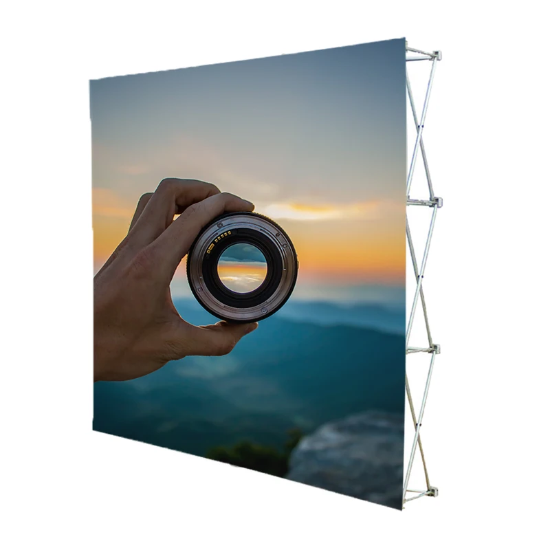 Прямой 10 футов Натяжной тканевый выставочный всплывающий фон стенд | Дом и сад