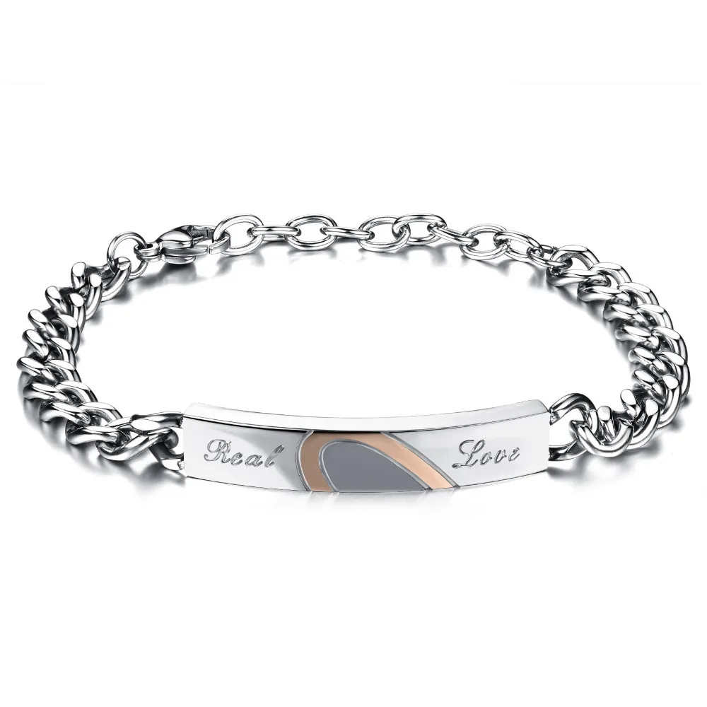 Женский браслет из нержавеющей стали с браслетом звеньев|jewelry identification|jewelry