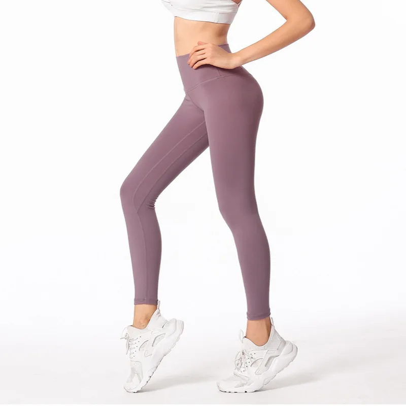 K058Lotus color Леггинсы с высокой талией, бесшовные, пуш-ап, высокие спортивные Леггинсы, женские, для фитнеса, бега, йоги, бесшовные леггинсы, женские, для спортзала - Цвет: K058Lotus color