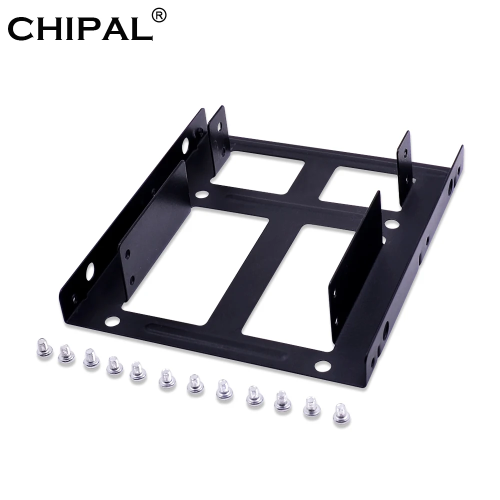 CHIPAL двойной базовый кронштейн для жесткого диска 2 5 дюйма SSD HDD металлический