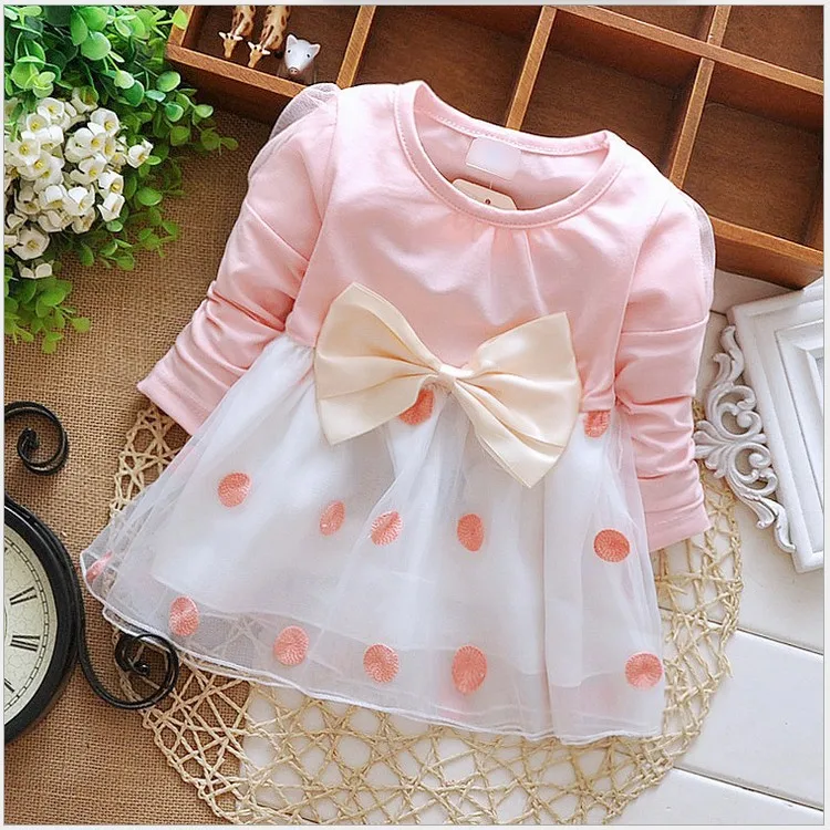 Новейшие осенние платья для маленьких девочек весеннее платье принцессы с