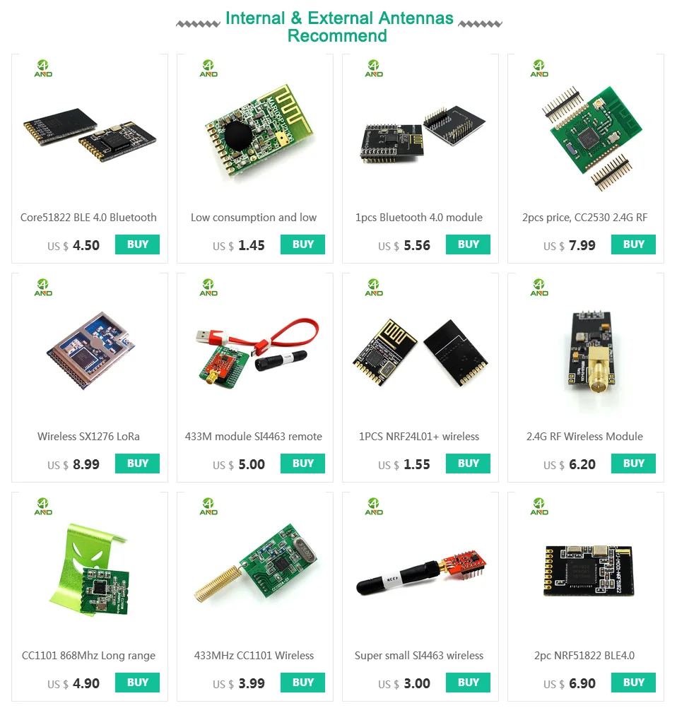 2 шт крошечный модуль Bluetooth 4,0, NRF51822 2,4G беспроводной модуль для iBeacon OS, нордический 51822 решение NRF51822-QFAA 256k flash/16 K