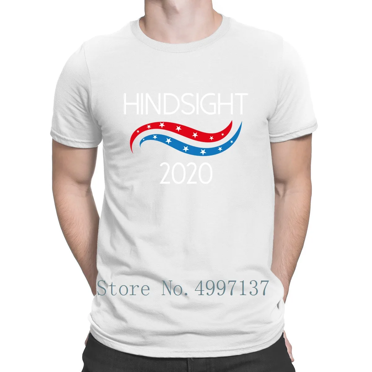 Hindsight 2020 летняя футболка унисекс трикотажная Женская удобная свободная семейная