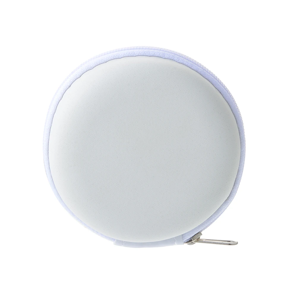 WHITE 8.5X3.8CM Urijk квадратный Органайзер проводов для наушников коробка для передачи данных кабель коробка для хранения путешествия контейнер монета наушников защитная коробка 8 см - Цвет: WHITE 8.5X3.8CM