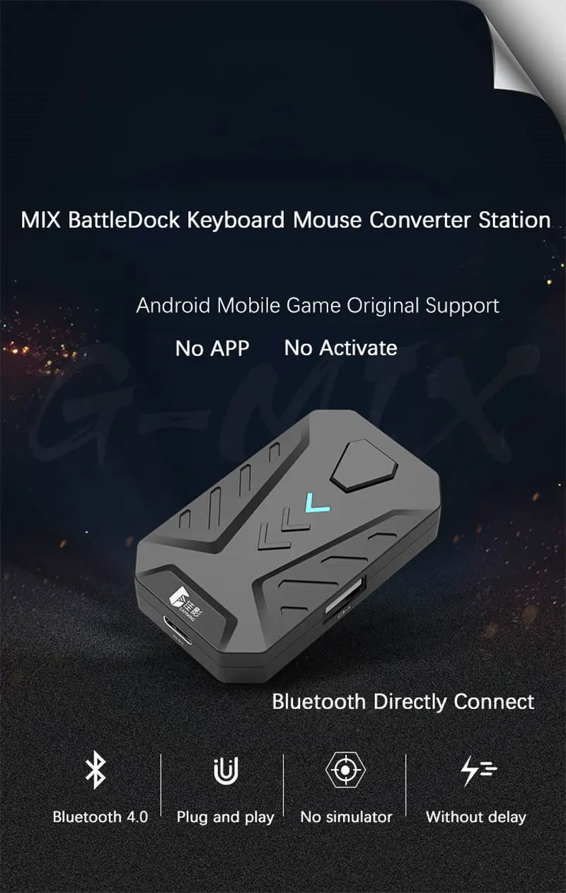 PUBG игровой конвертер MIX клавиатура мышь конвертер Bluetooth станция Подставка док-станция для iphone android геймпад джойстик контроллер
