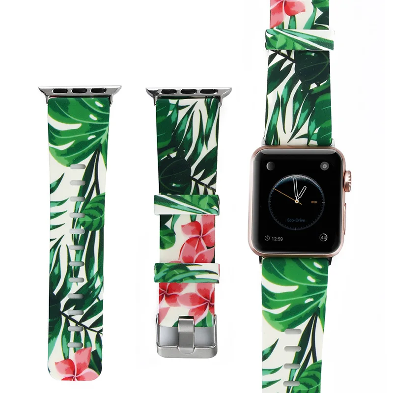 OULUCCI siilicone ремешок для Apple Watch 42 мм/38 мм/44 мм/40 мм спортивный браслет резиновый iwatch 4 3
