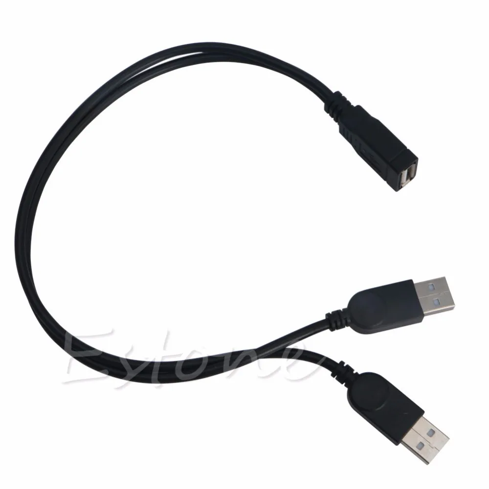 26 см двойной USB 2 0 A штекер к гнездо Y образный кабель удлинитель адаптер питания