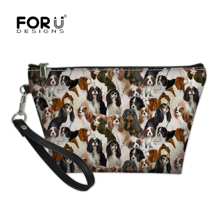 Y4017Z8 FORUDESIGNS, кавалер, король, Шарль, спаниель, печать, косметичка для женщин, косметичка, органайзер для путешествий, красота, несессер, Feminina - Цвет: Y4017Z8