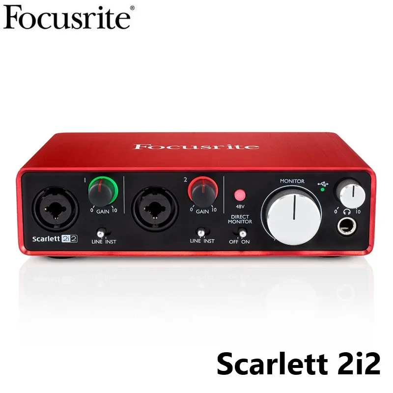 Звуковая карта Focusrite scarlett 2i2 studio (2 го поколения) комплект со звуковой картой